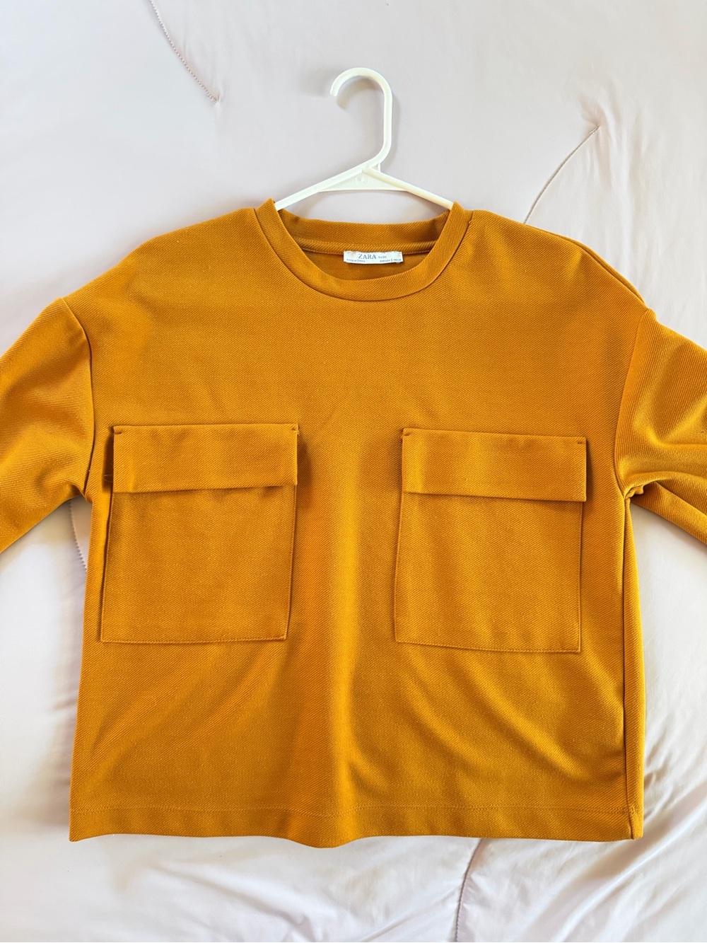 Zara Ochre Crewneck Sweatshirt